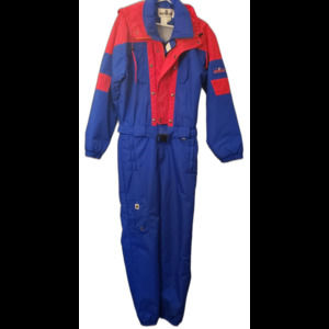 VTG 80s Ski Suit One Piece Snowsuit Obermeyer Cyclone Snow Bib retro Mens MEDIUM